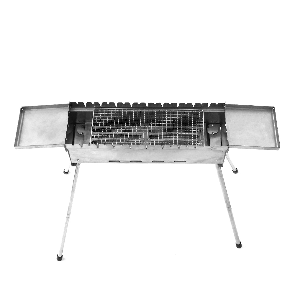 Griglia per barbecue rettangolare regolare in acciaio inox