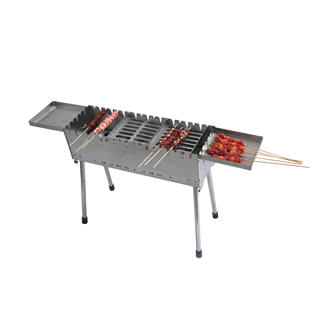Griglia per barbecue rettangolare regolare in acciaio inox