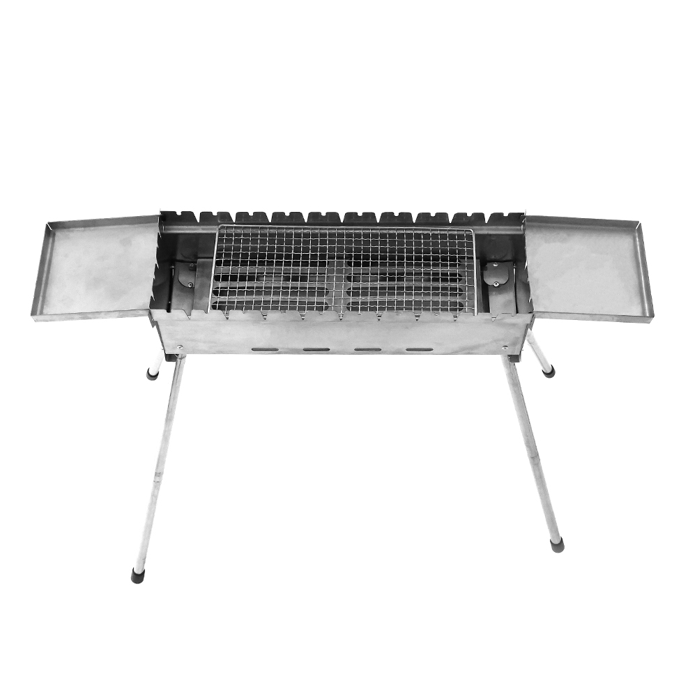 Griglia per barbecue rettangolare regolare in acciaio inox