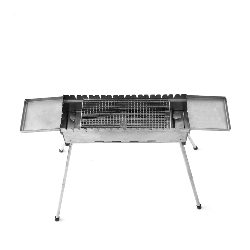 Griglia per barbecue rettangolare regolare in acciaio inox