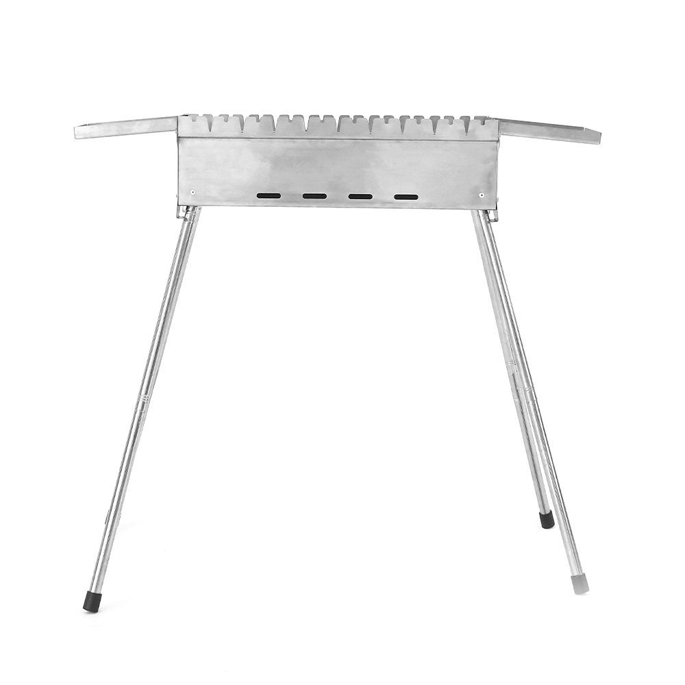 Griglia per barbecue rettangolare regolare in acciaio inox