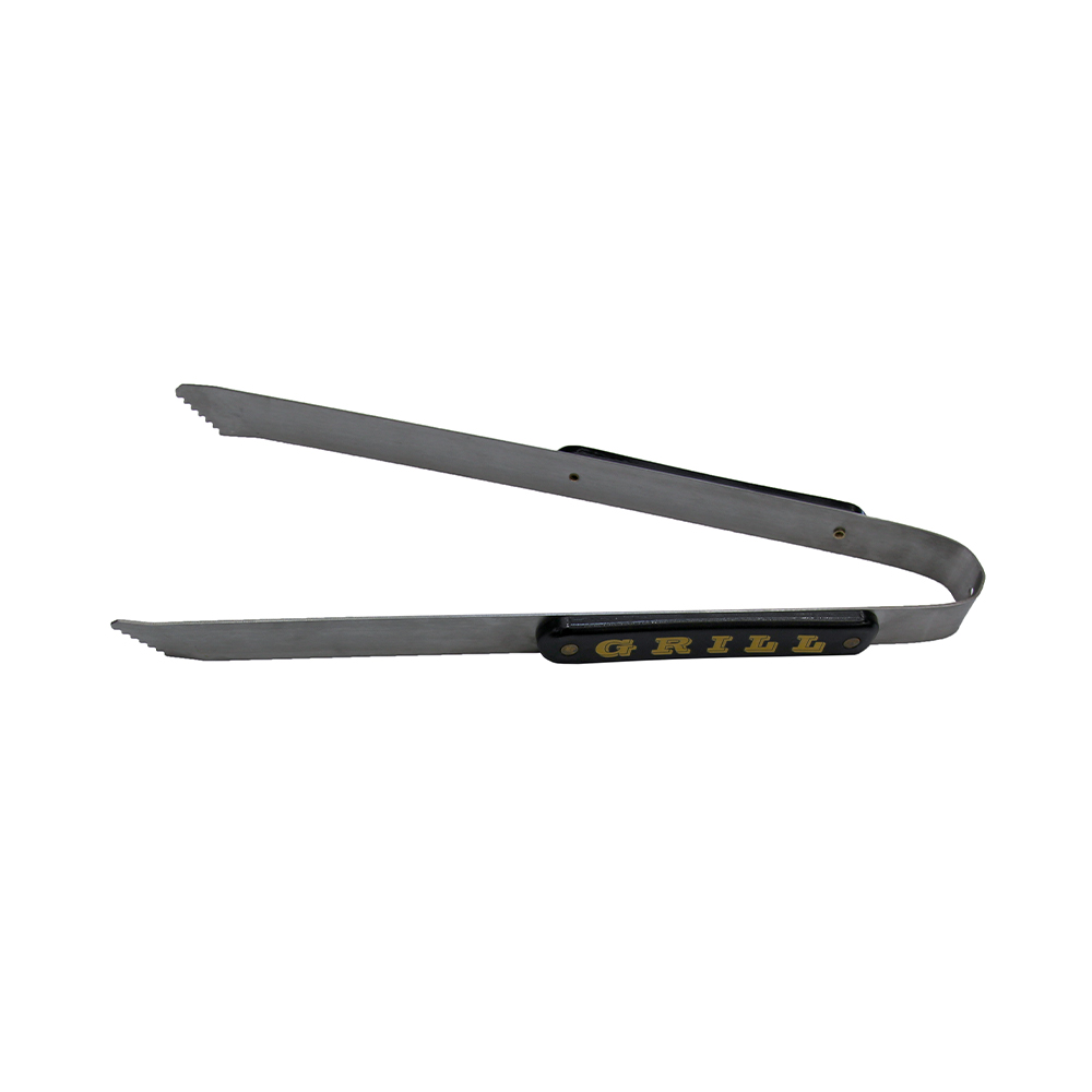 Pinza per barbecue con manico in plastica