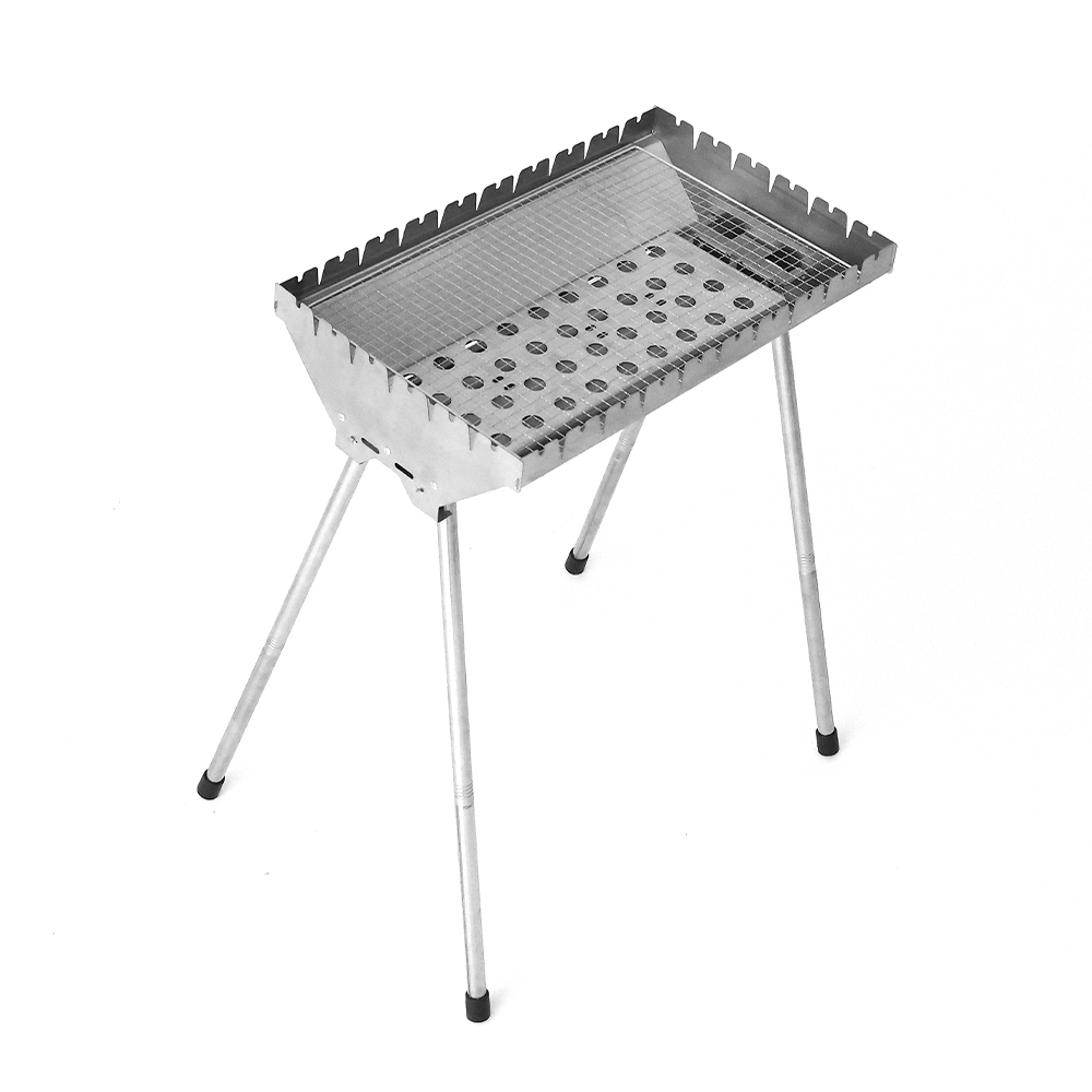 Griglia per barbecue regolare allargata in acciaio inossidabile
