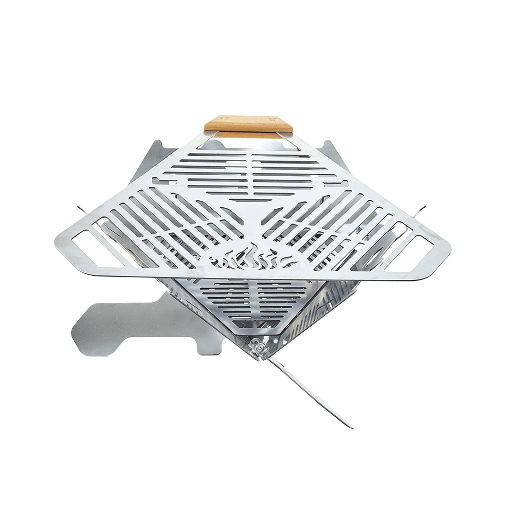 Griglia per barbecue pieghevole portatile da esterno