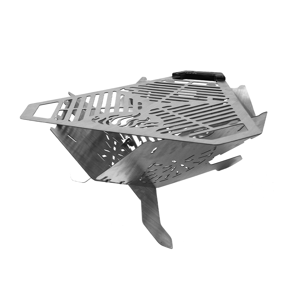 Griglia per barbecue pieghevole portatile da esterno