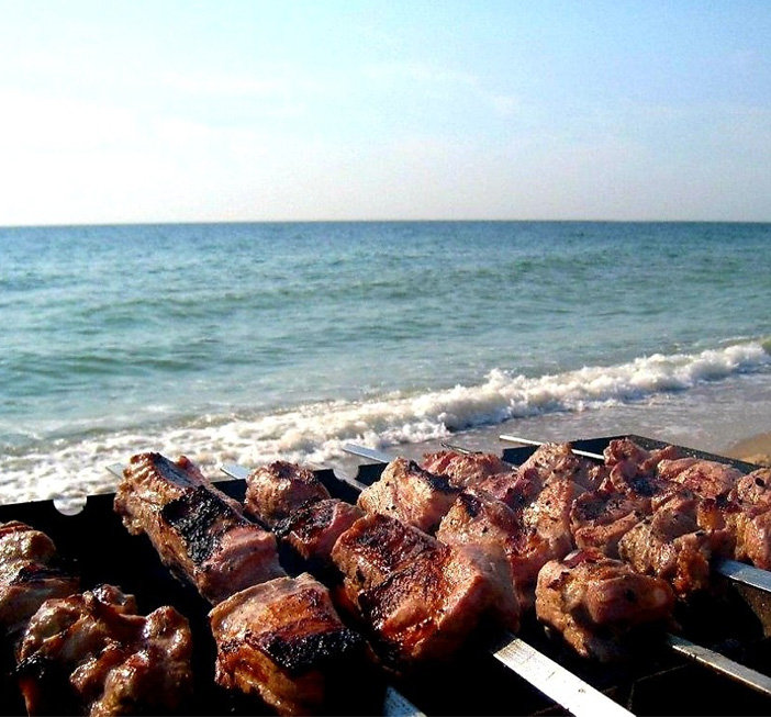 Barbecue sulla spiaggia